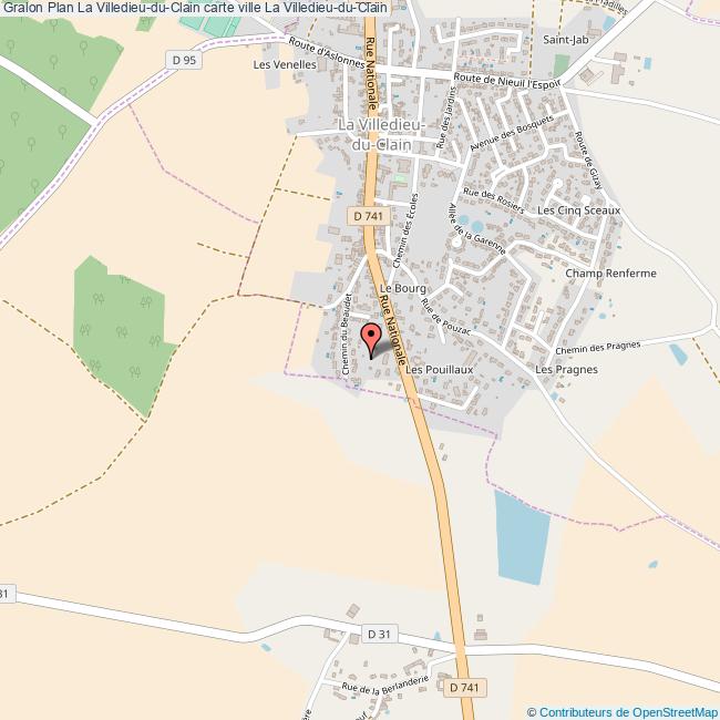 plan La Villedieu-du-Clain