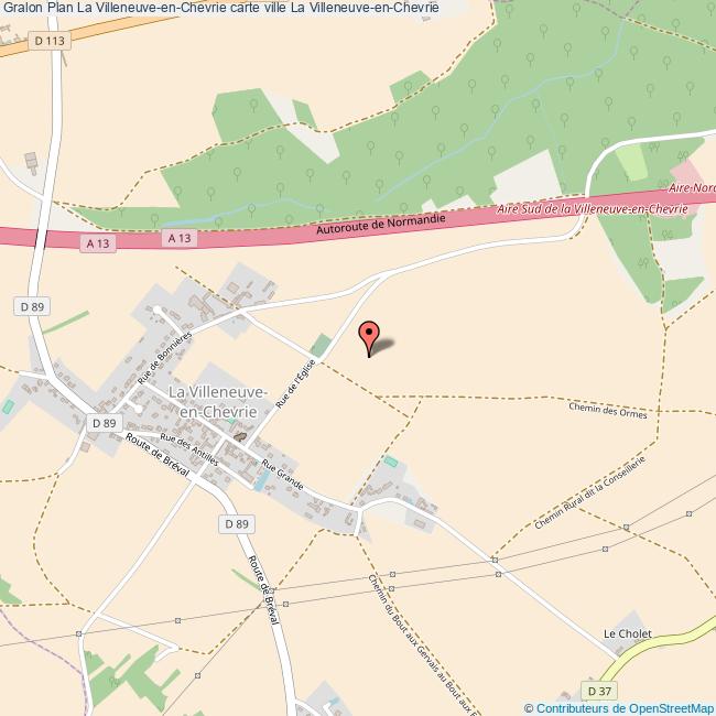 plan La Villeneuve-en-Chevrie