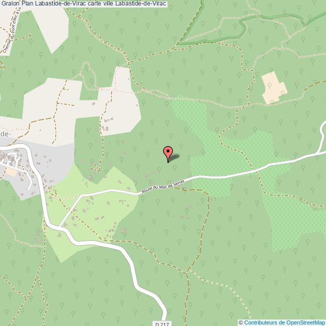 plan Labastide-de-Virac