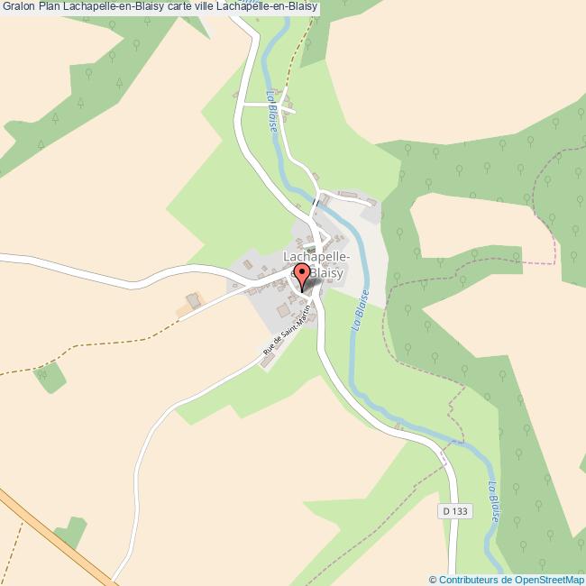 Plan LachapelleenBlaisy carte ville LachapelleenBlaisy