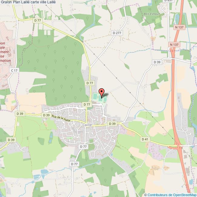 Plan Laillé carte ville Laillé