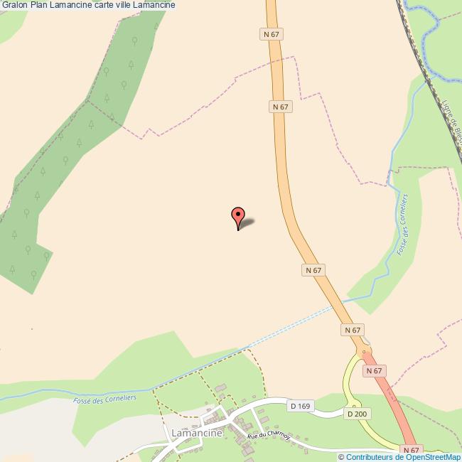 Plan Lamancine carte ville Lamancine