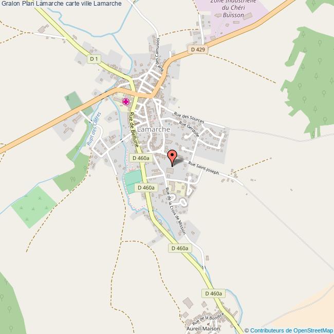 Plan Lamarche carte ville Lamarche