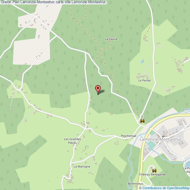 Plan LamonzieMontastruc carte ville LamonzieMontastruc
