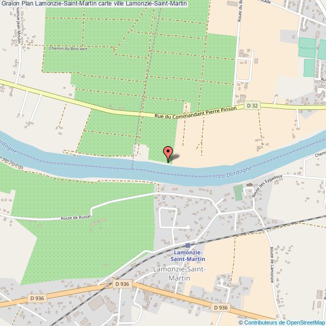 Plan LamonzieSaintMartin carte ville LamonzieSaintMartin