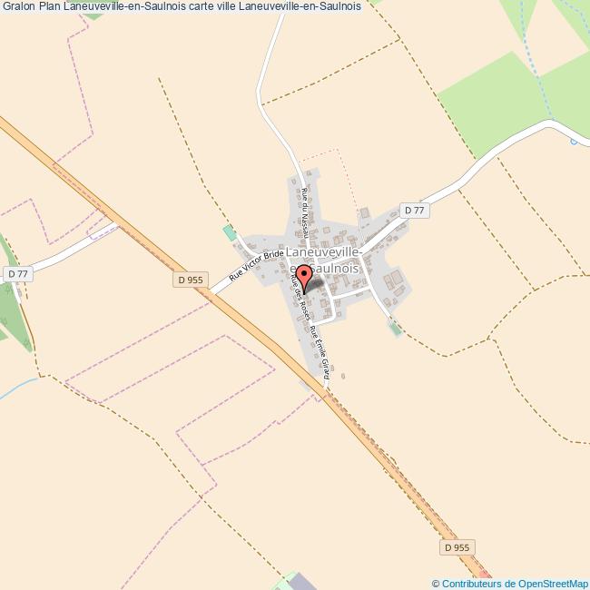 Plan LaneuvevilleenSaulnois carte ville LaneuvevilleenSaulnois