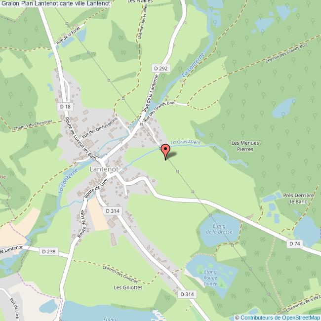 Plan Lantenot carte ville Lantenot