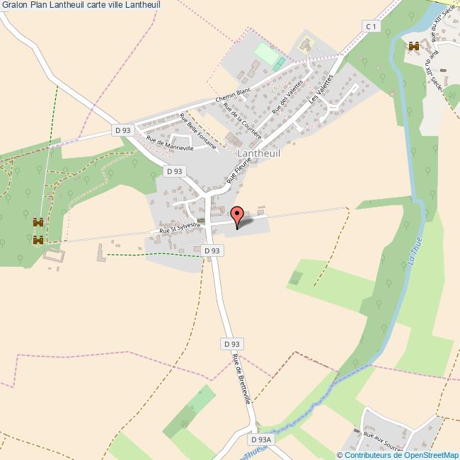 Plan Lantheuil Carte Ville Lantheuil