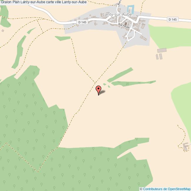 Plan LantysurAube carte ville LantysurAube