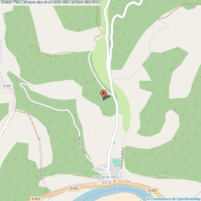 Plan LaroquedesArcs carte ville LaroquedesArcs