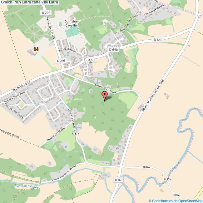 Plan Larra carte ville Larra