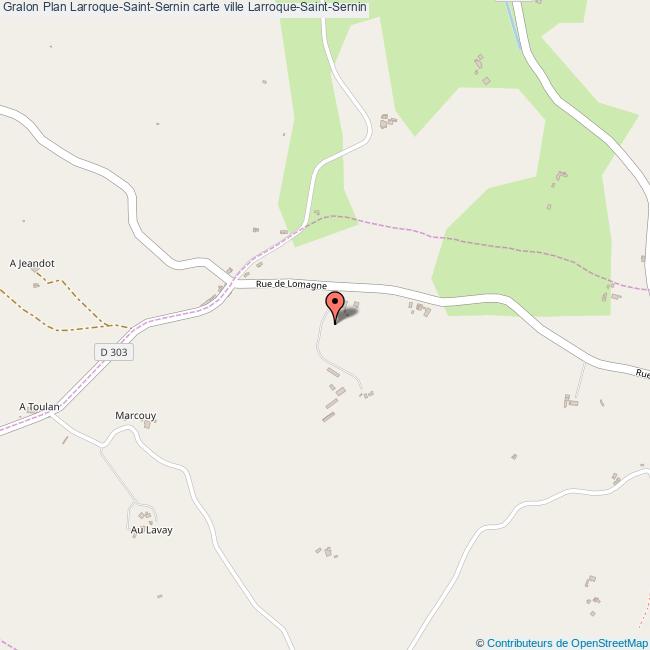Plan LarroqueSaintSernin carte ville LarroqueSaintSernin
