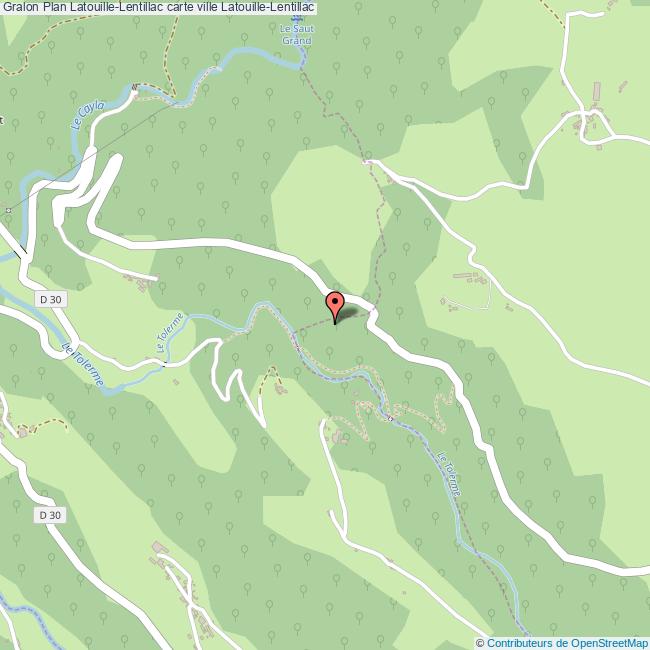 Plan LatouilleLentillac carte ville LatouilleLentillac