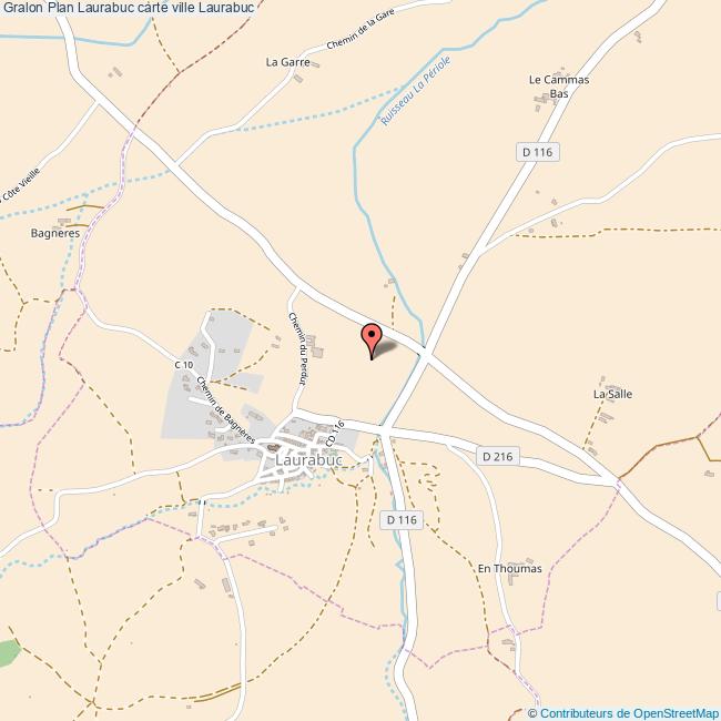 Plan Laurabuc carte ville Laurabuc