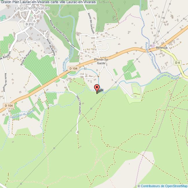 plan Laurac-en-Vivarais
