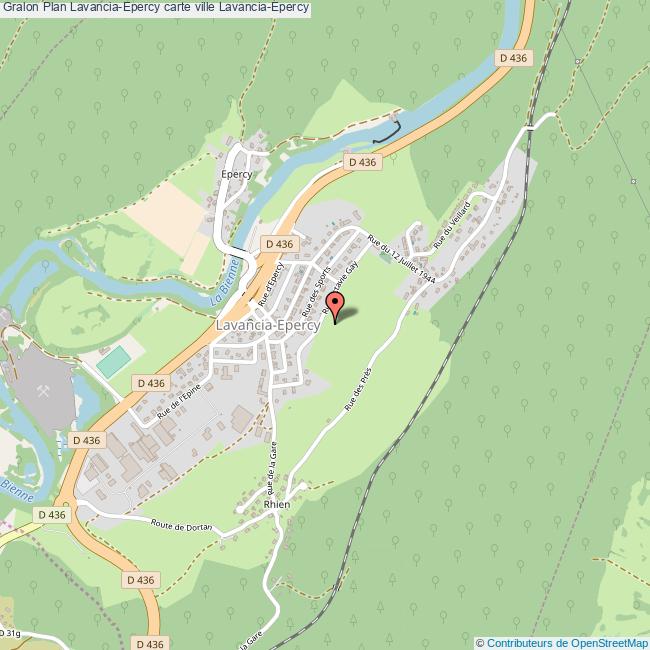 Plan LavanciaEpercy carte ville LavanciaEpercy