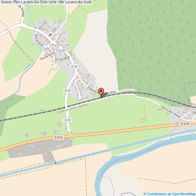 Plan LavanslèsDole carte ville LavanslèsDole