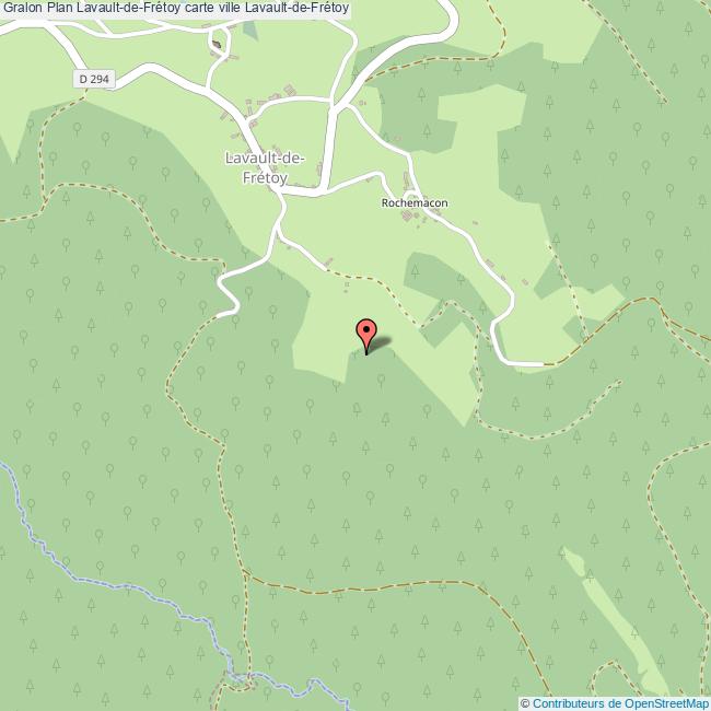 Plan LavaultdeFrétoy carte ville LavaultdeFrétoy