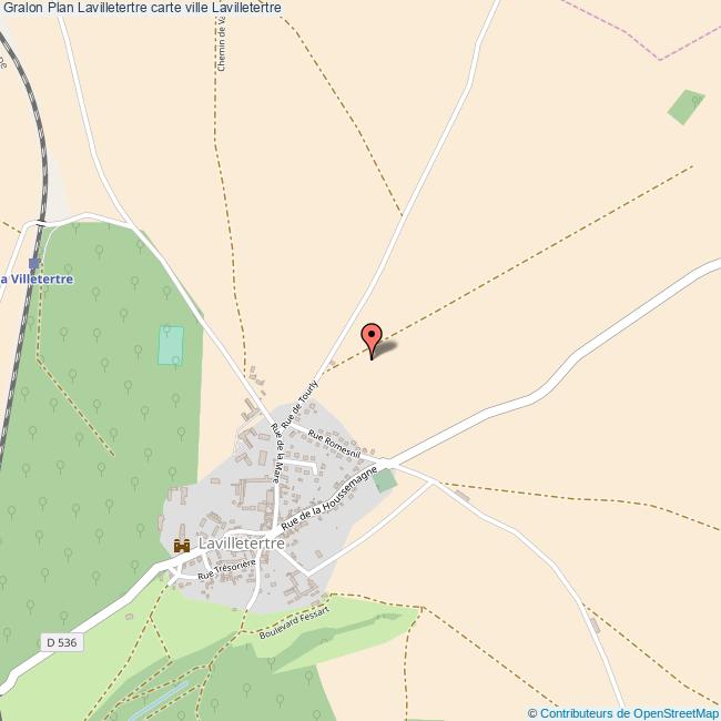 Plan Lavilletertre carte ville Lavilletertre