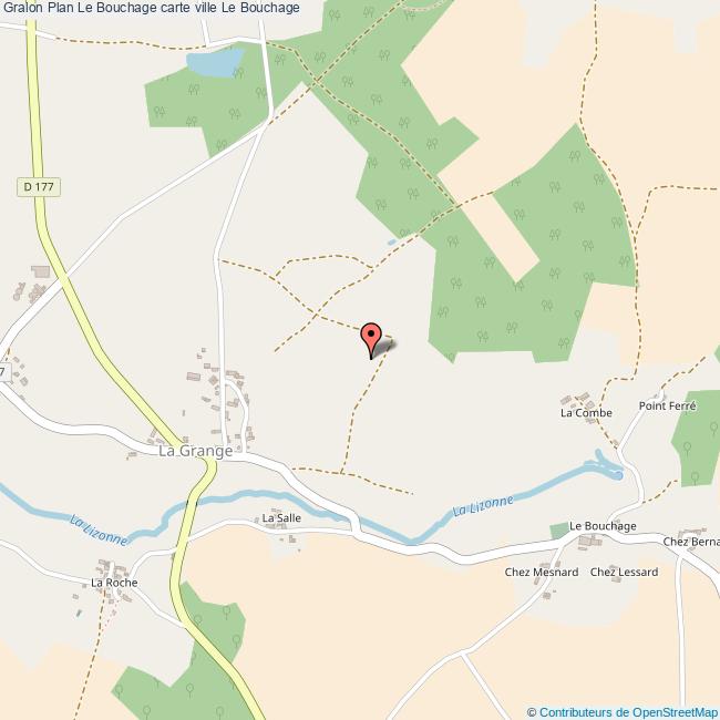 Plan Le Bouchage carte ville Le Bouchage