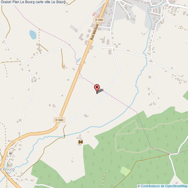 Plan Le Bourg carte ville Le Bourg