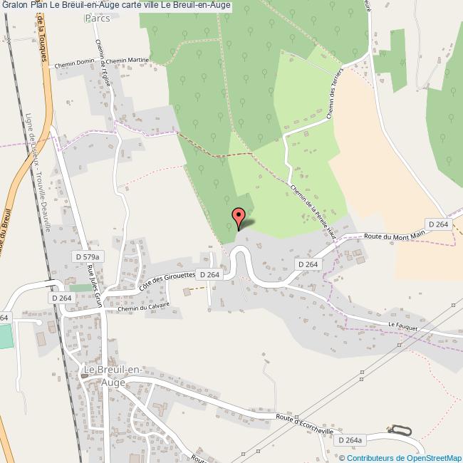 Plan Le BreuilenAuge carte ville Le BreuilenAuge