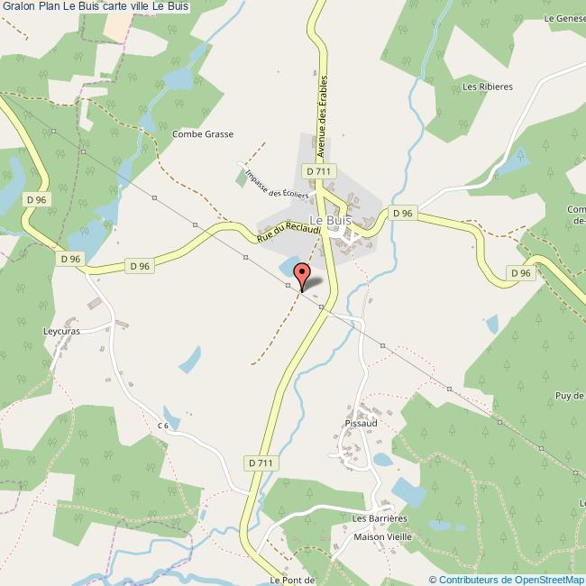 Plan Le Buis carte ville Le Buis