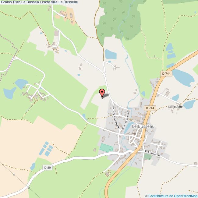 Plan Le Busseau carte ville Le Busseau