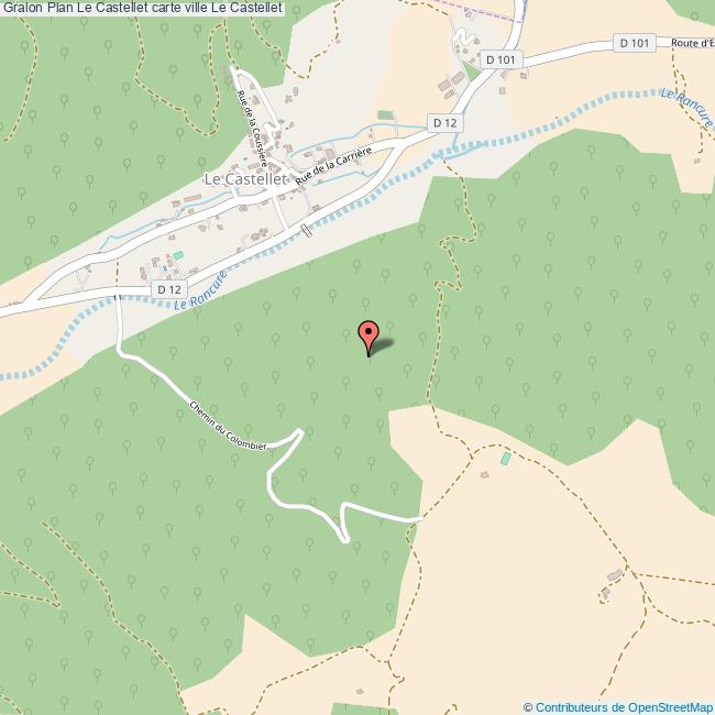 Plan Le Castellet carte ville Le Castellet