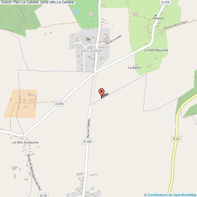 Plan Le Catelier carte ville Le Catelier