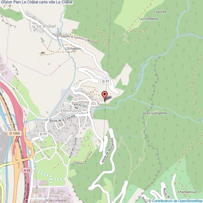 Plan Le Chatel Carte Ville Le Chatel Plan Le Chatel Carte Ville Le Chatel