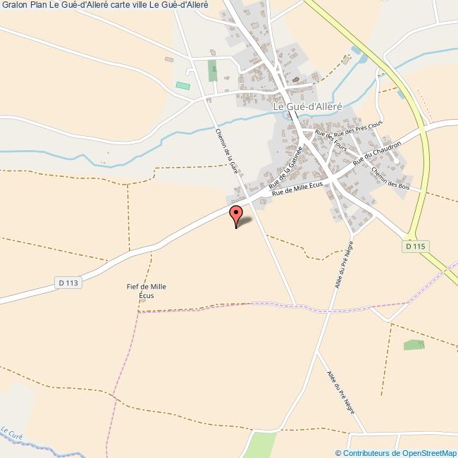 Plan Le Guéd'Alleré carte ville Le Guéd'Alleré