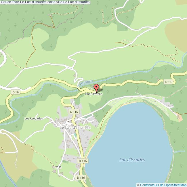 plan Le Lac-d'Issarlès
