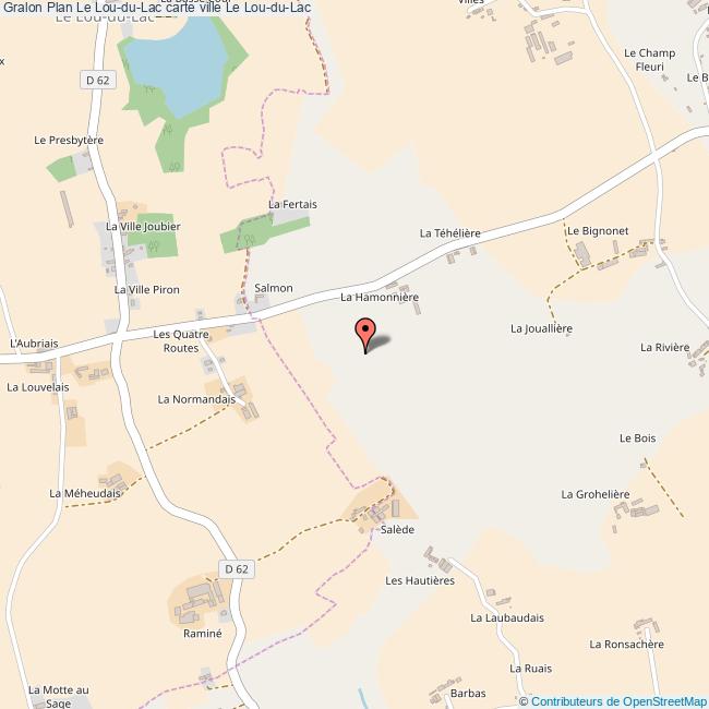 Plan Le LouduLac carte ville Le LouduLac