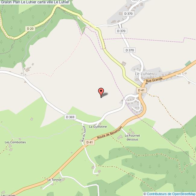Plan Le Luhier carte ville Le Luhier
