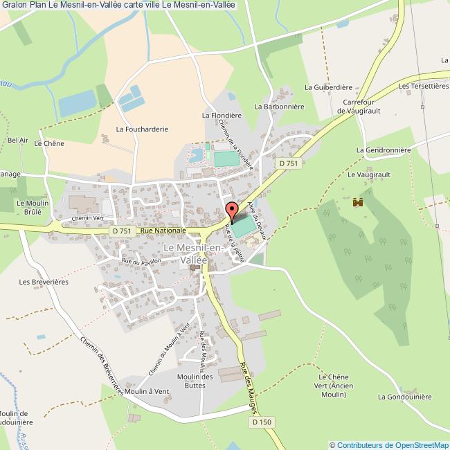 plan Le Mesnil-en-Vallée