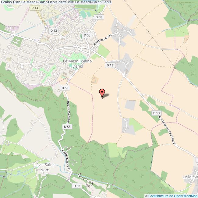 plan Le Mesnil-Saint-Denis
