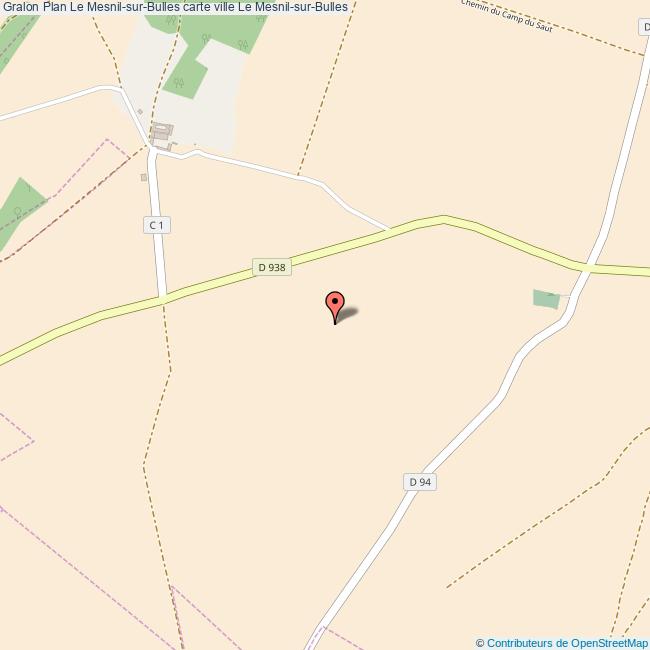 Plan Le MesnilsurBulles carte ville Le MesnilsurBulles