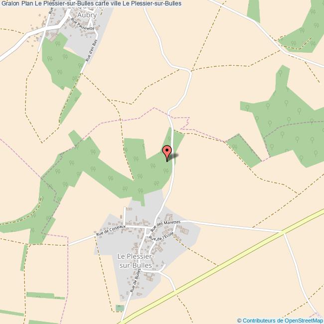 Plan Le PlessiersurBulles carte ville Le PlessiersurBulles