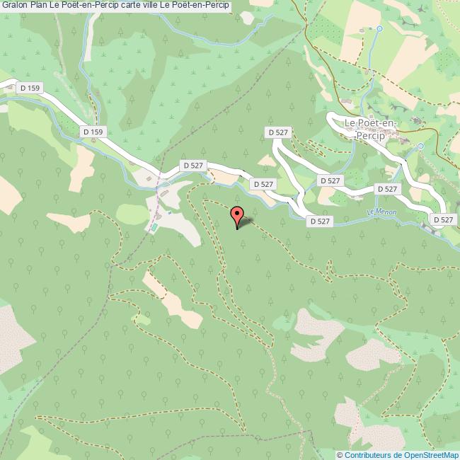 Plan Le PoëtenPercip carte ville Le PoëtenPercip