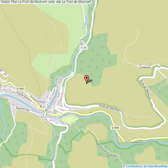 plan Le Pont-de-Montvert