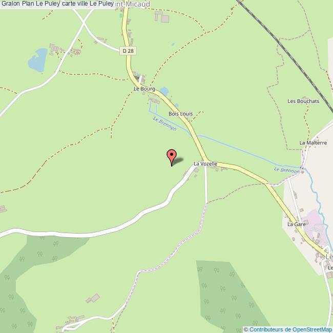 Plan Le Puley carte ville Le Puley