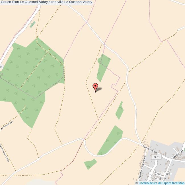 Plan Le QuesnelAubry carte ville Le QuesnelAubry