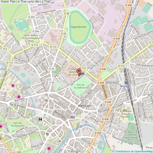 plan ville Le Theil