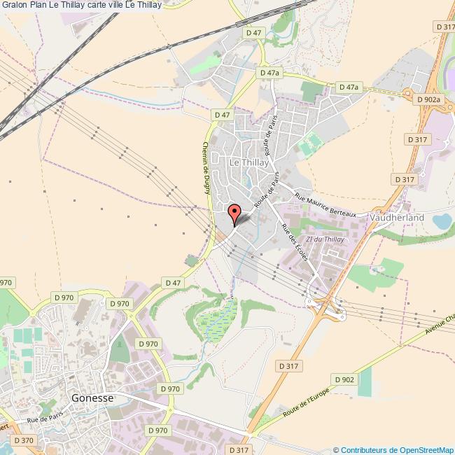 plan Le Thillay