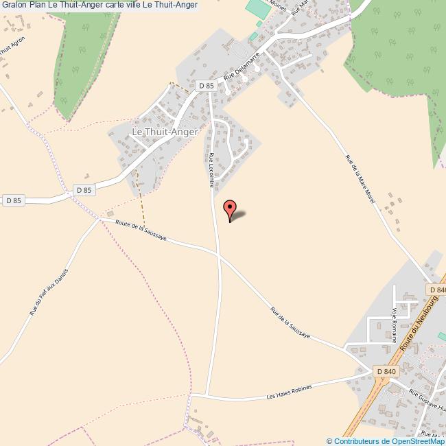 Plan Le ThuitAnger carte ville Le ThuitAnger