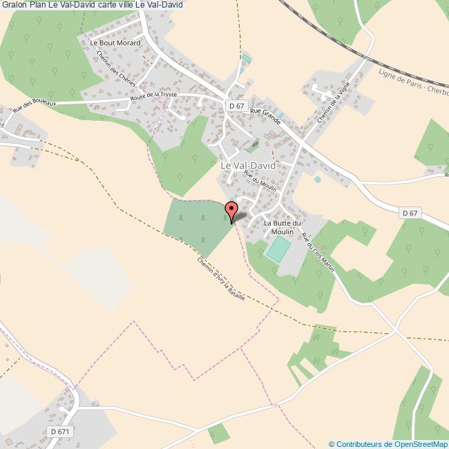Plan Le ValDavid carte ville Le ValDavid