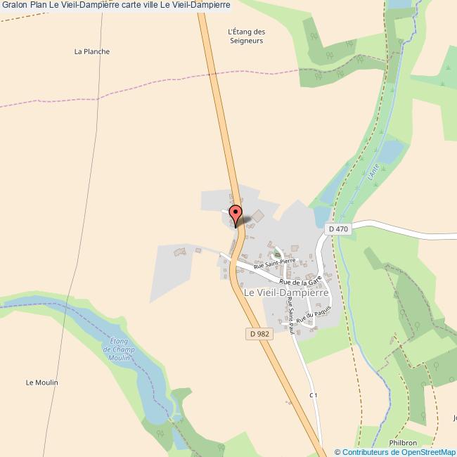 Plan Le VieilDampierre carte ville Le VieilDampierre