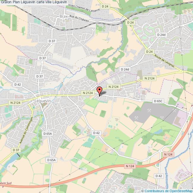 Plan Léguevin carte ville Léguevin