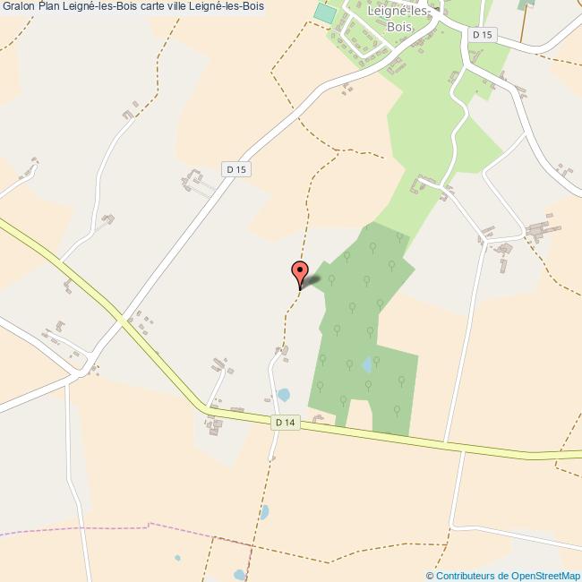 Plan LeignélesBois carte ville LeignélesBois